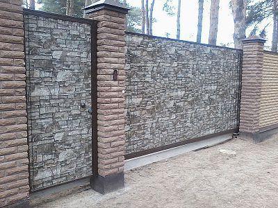 Профнастил под камень