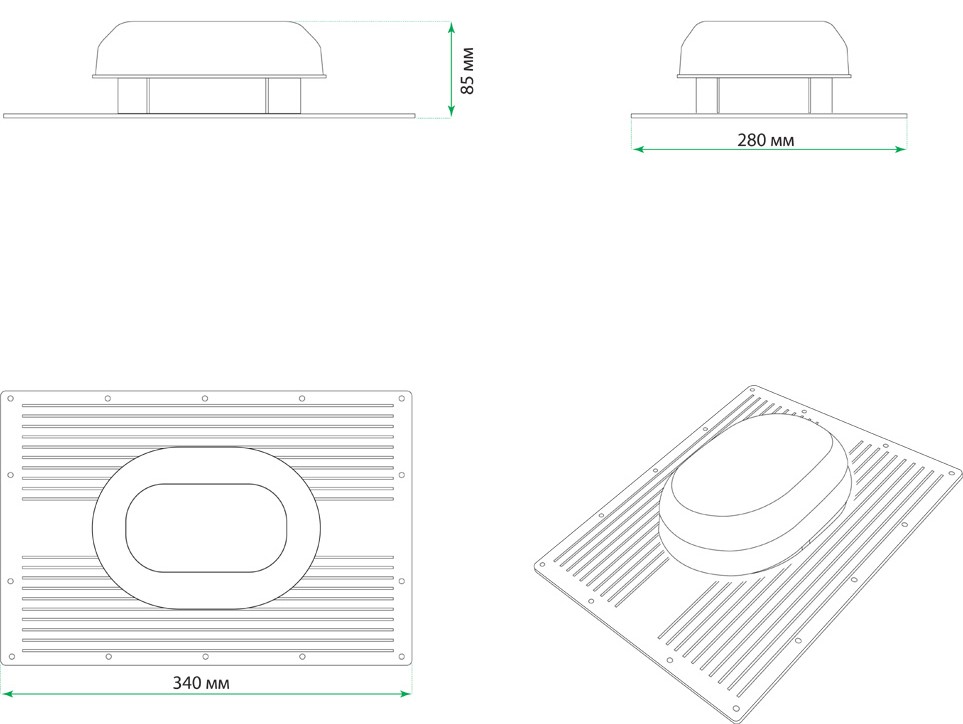 Размеры аэратора