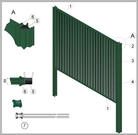 Разбор чертежа ограждения