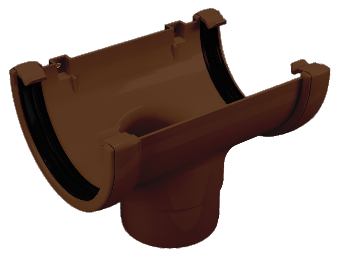 Воронка желоба коричневая