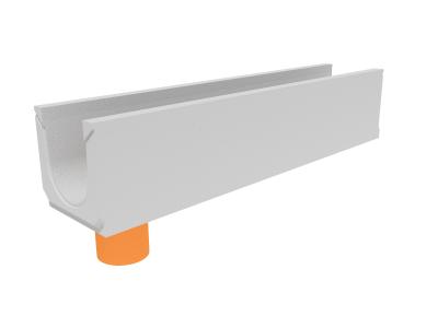 Лоток водоотводный бетонный коробчатый (СО-150мм), с водосливом КUв 100.21,3 (15).21,5(17,5) -BGU, № 5-0