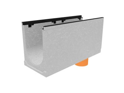 Лоток водоотводный бетонный коробчатый (СО-300мм), с чугунной насадкой, с водосливом КUв 100.39,9 (30).49,5(42,5) - BGZ-S, № 20-0 напрямую со склада завода в Екатеринбурге. Гарантируем низкую цену! Лоток водоотводный бетонный коробчатый (СО-300мм), с чугунной насадкой, с водосливом КUв 100.39,9 (30).49,5(42,5) - BGZ-S, № 20-0