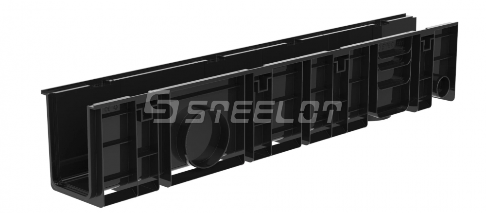 Лоток водоотводный пластиковый SteeStart dn100 h 180, кл. С250
