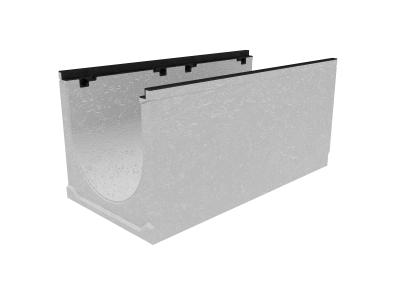 Лоток водоотводный бетонный коробчатый (СО-400мм), с чугунной насадкой, с уклоном 0,5%КUу 100.49,9 (40).49,5(42,5) - BGZ-S, № 20