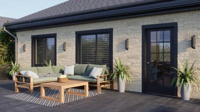 Фасадные панели коллекция «песчаник»