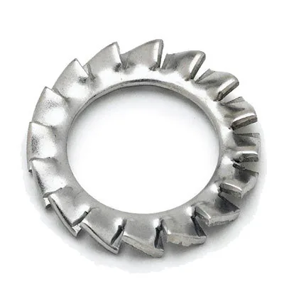 Шайба DIN 6798V стопорная вогнутая с упругими внешними зубцами М5
