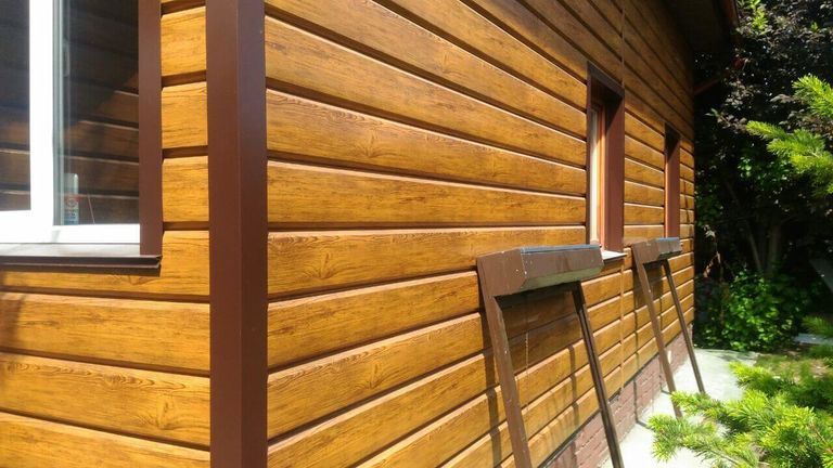 Сайдинг L-брус под дерево