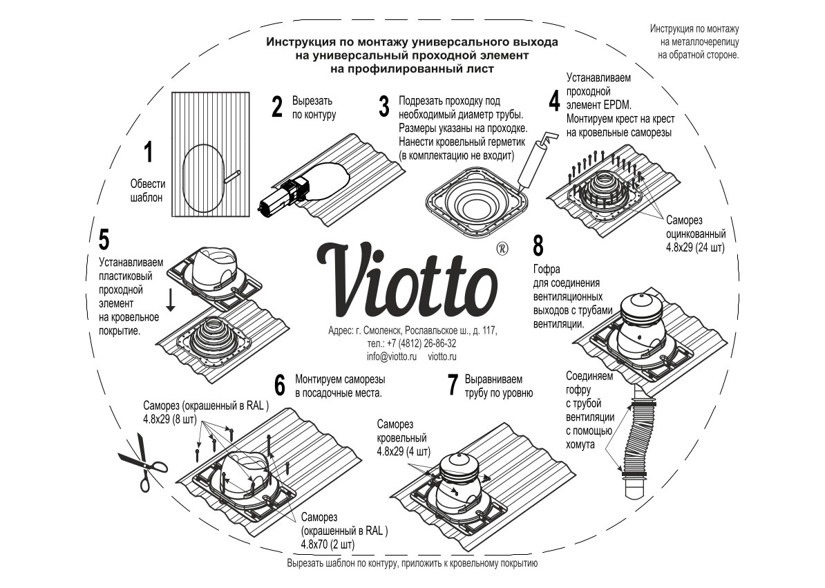 Универсальный выход вентиляции