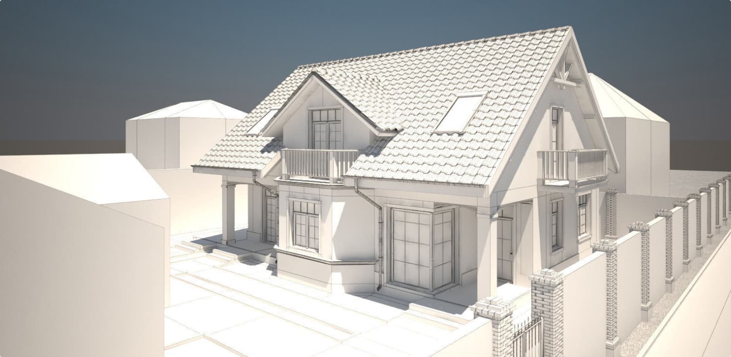 3D-визуализация дома и участка 3D-визуализация дома и участка