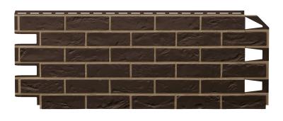 Фасадная панель Vilo Classic Brick Dark Brown со швом
