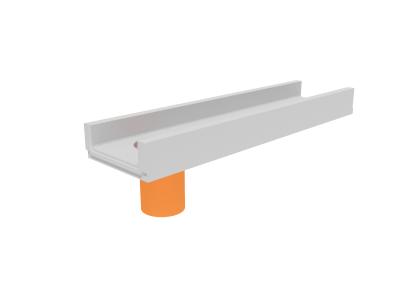 Лоток водоотводный бетонный коробчатый (СО-200мм), с водосливом КПв 100.26 (20).10(6,5)-BGF