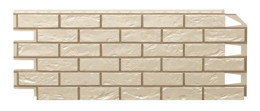 Фасадная панель Vilo Classic Brick Ivory со швом напрямую со склада завода в Екатеринбурге. Гарантируем низкую цену! Фасадная панель Vilo Classic Brick Ivory со швом