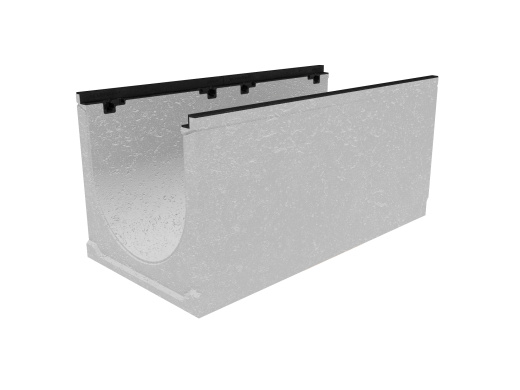 Лоток водоотводный бетонный коробчатый (СО-400мм), с чугунной насадкой, с уклоном 0,5%КUу 100.49,9 (40).49(42) - BGZ-S, № 19