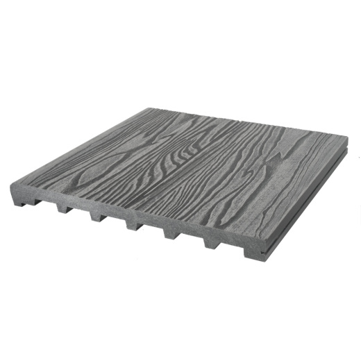 Ступень полнотелая 3Dmicro TalverWood 320*25 СЕРЫЙ брашированная