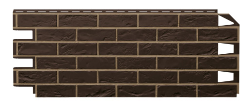 Фасадная панель Vilo Classic Brick Dark Brown со швом напрямую со склада завода в Екатеринбурге. Гарантируем низкую цену! Фасадная панель Vilo Classic Brick Dark Brown со швом
