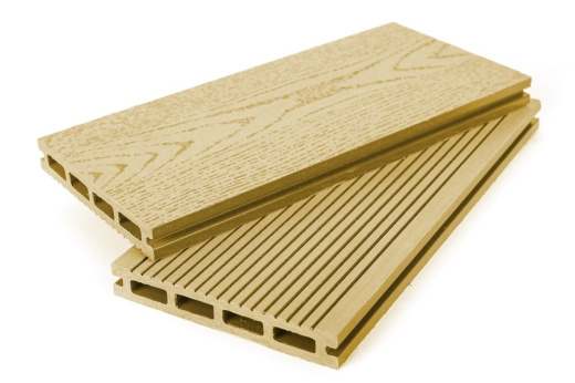 Террасная доска ДПК Grand Line 140мм вельвет и тиснение под дерево Золотой 3м (БШТ)