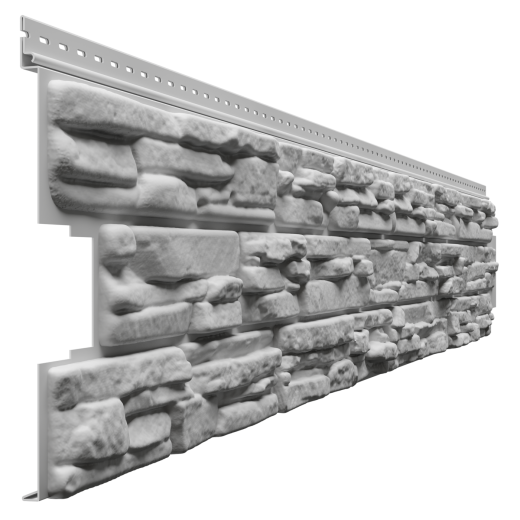 Сайдинг LUX под камень, Rocky, табак