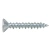 Саморез оконный острый с потайной головкой, насечками и крестообразным шлицем 4x16
