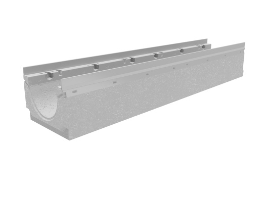 Лоток водоотводный бетонный коробчатый (СО 150 мм), с оцинкованной насадкой, с уклоном 0,5% КUу 100.21,3 (15).18,5(14,5)-BGU-Z, № - 7